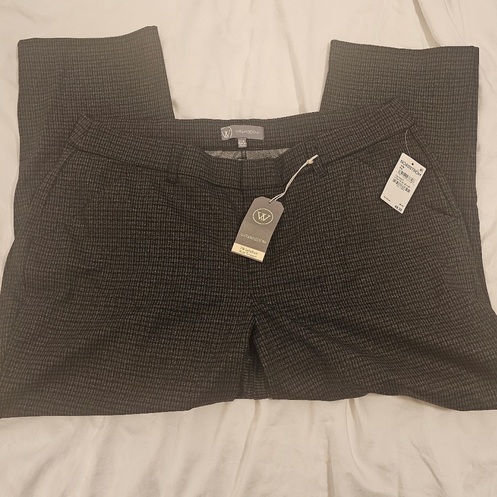 Wit & Wisdom 'Ab'solution Check Ankle Pants